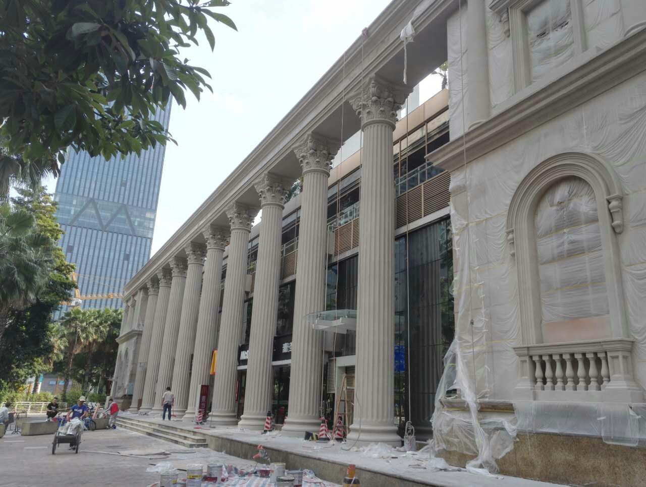 外墙翻新修饰后的成品保护